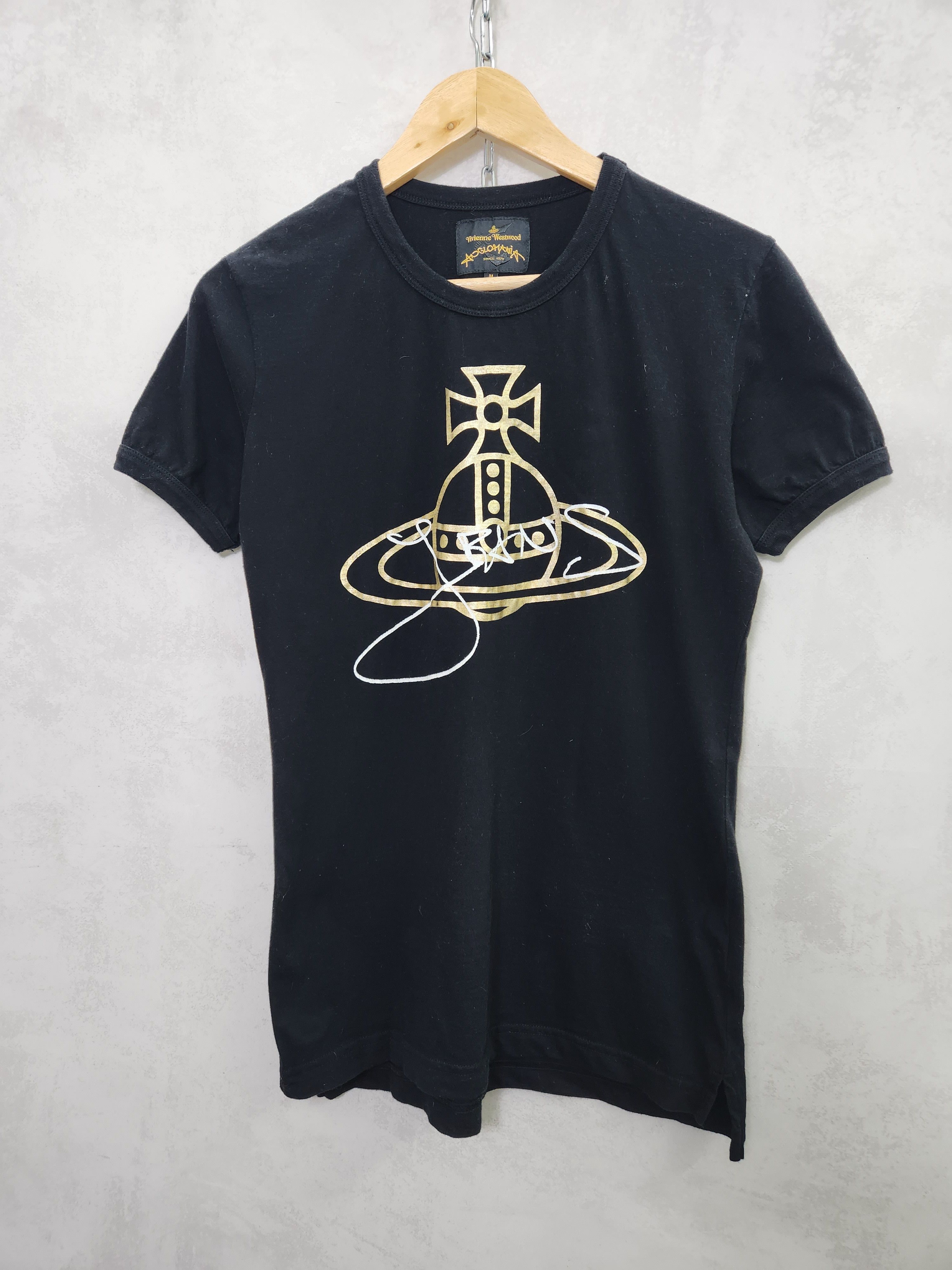 Vivienne Westwood Vivienne Westwood Anglomania classic t-shirt gold foil Size M / US 6-8 / IT 42-44 - 2 Thumbnail