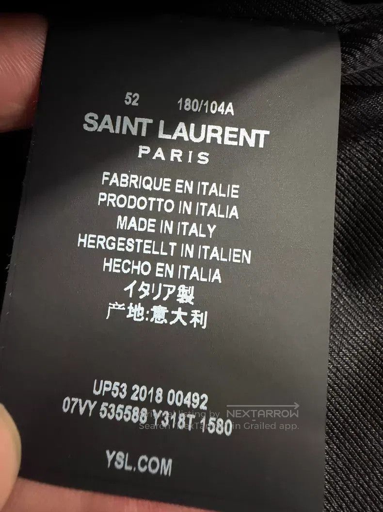 Saint Laurent Paris Saint Laurent Paris Poker Full Print Jacket i Size US L / EU 52-54 / 3 - 4 Thumbnail