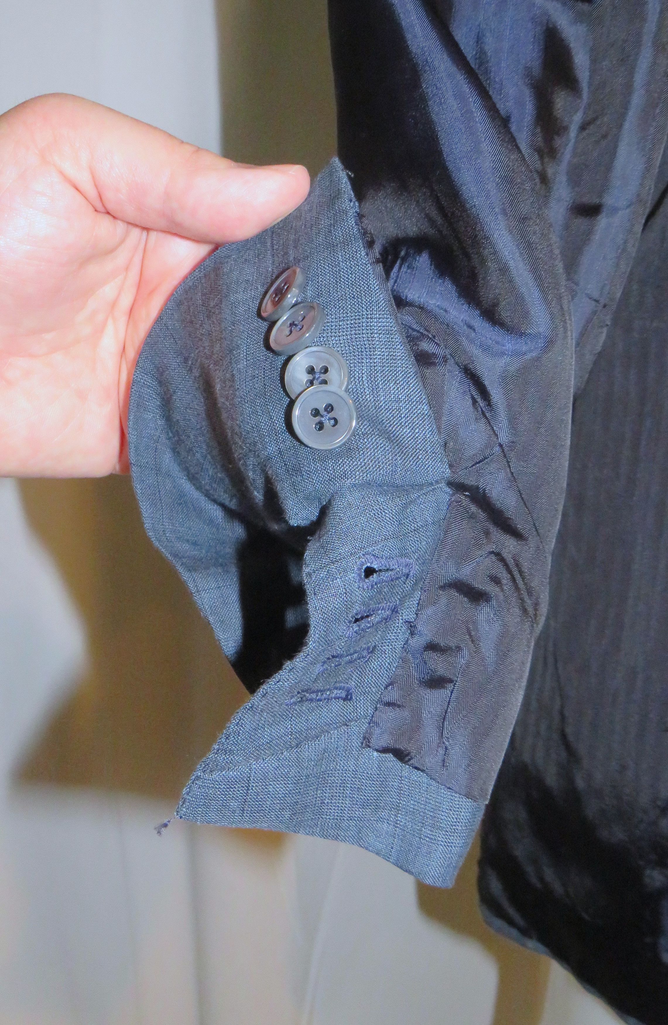 Ermenegildo Zegna Premium Exclusively Blue Plaid Silk Blend Suit 42R Size 42R - 12 Thumbnail