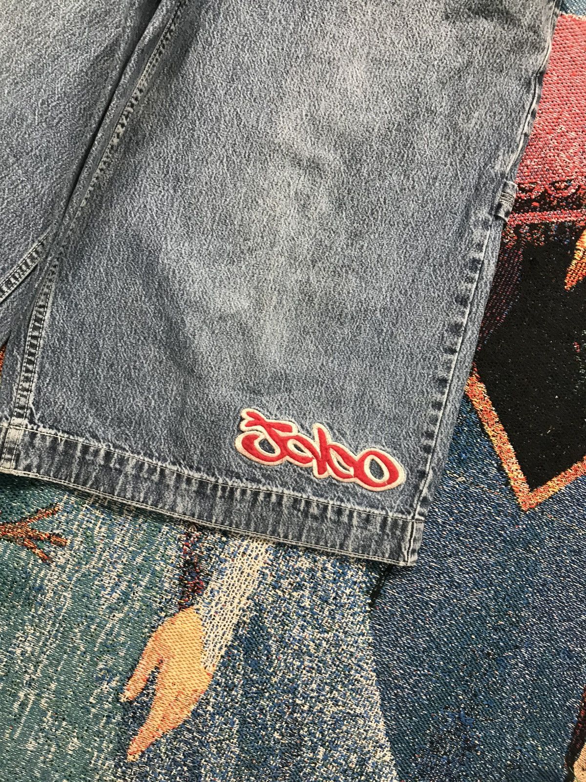 JNCO Vintage junco big pocket graffiti Jort Size US 38 / EU 54 - 3 Thumbnail
