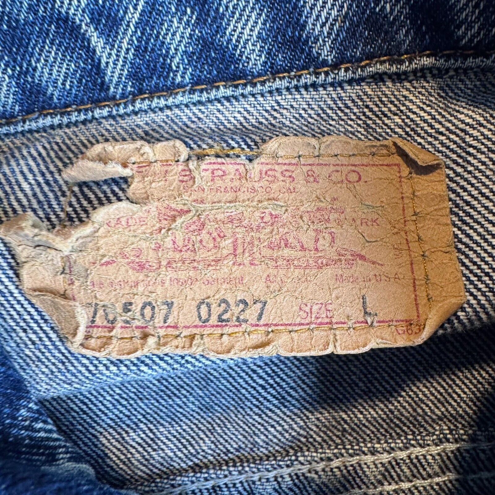Levi's × Levi's Vintage Clothing × Vintage Levi's Jean Jacket Large 70507 0227 Made in USA Size US L / EU 52-54 / 3 - 7 Thumbnail