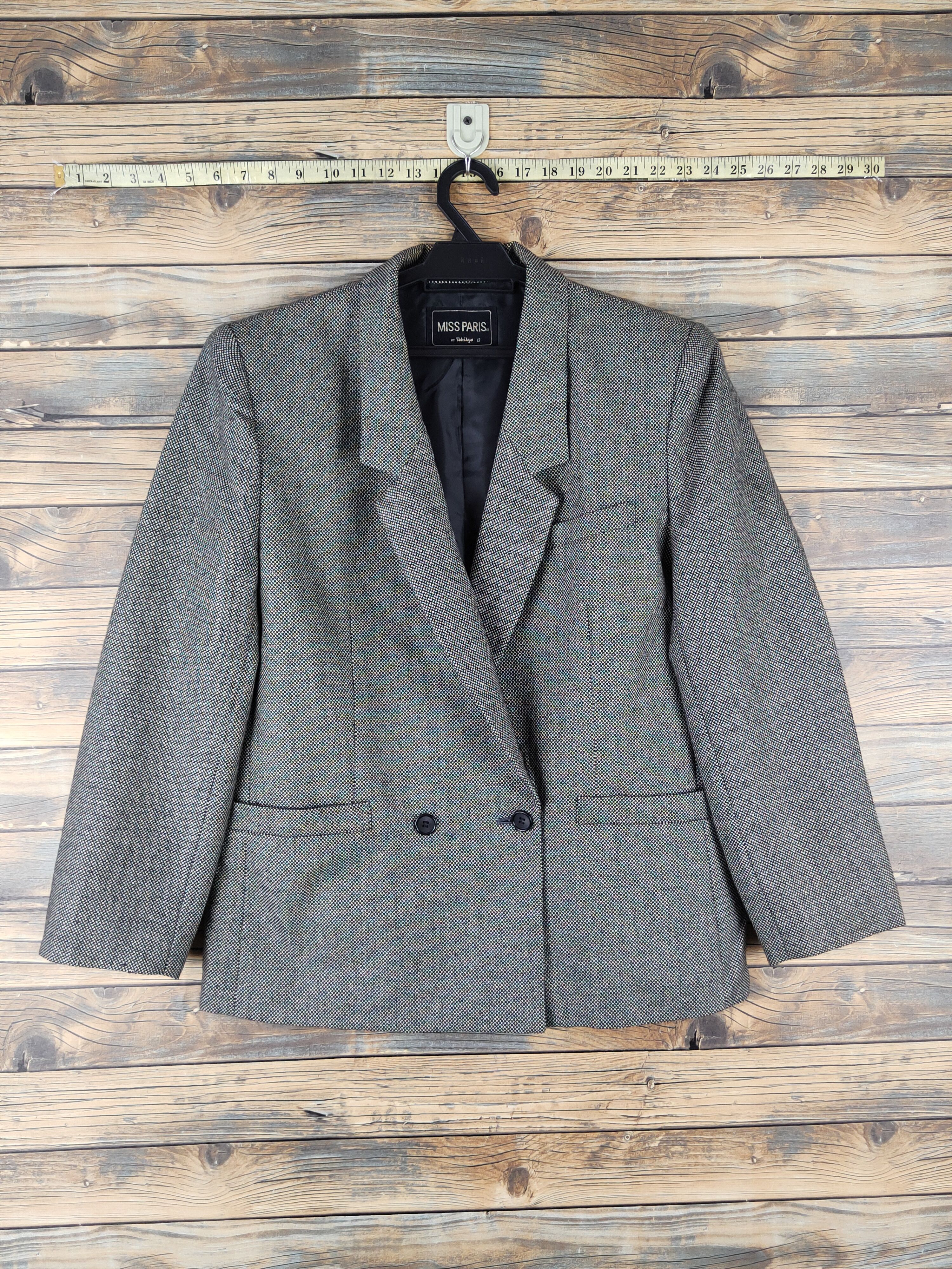 Japanese Brand × Vintage Vintage Miss Paris Black Cream Blazers Size M / US 6-8 / IT 42-44 - 1 Thumbnail