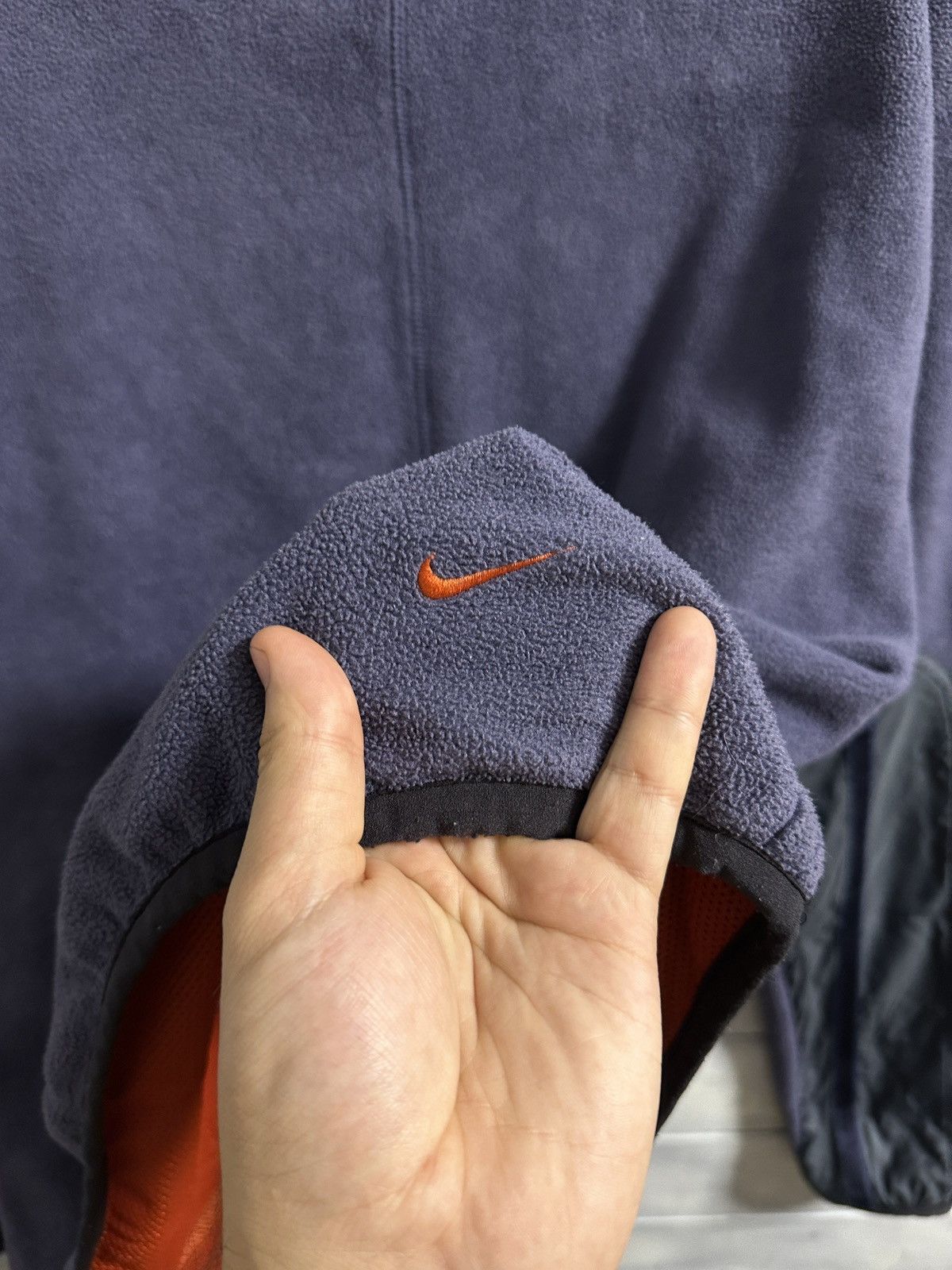 Vintage Rare Vintage Fleece Sweatshirt Nike 90’ swoosh Drill Size US M / EU 48-50 / 2 - 8 Thumbnail