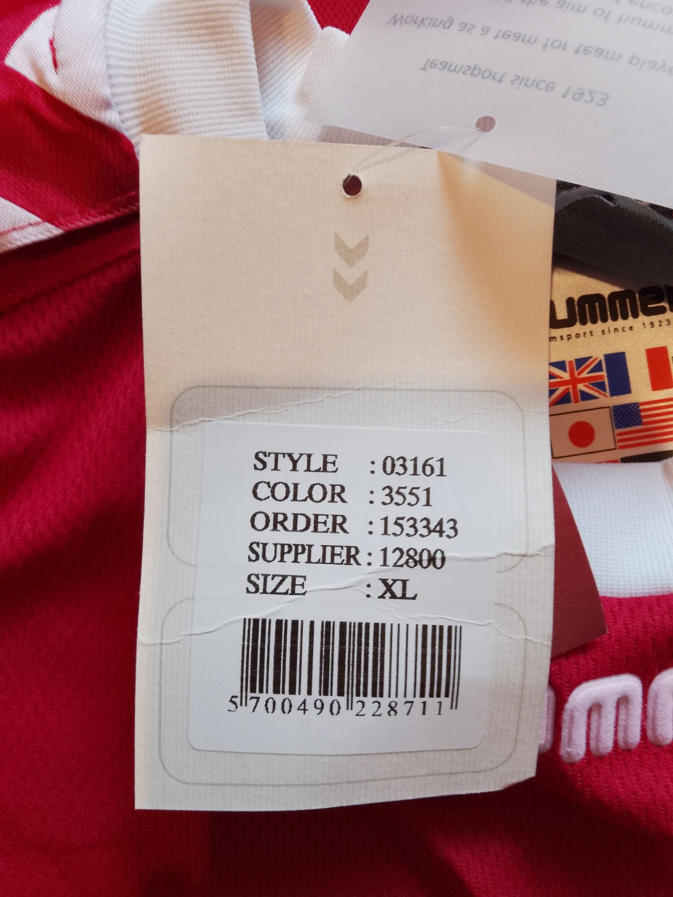Hummel Vintage Denmark jersey - Hummel - Size XL - 2002-2004 Size US XL / EU 56 / 4 - 13 Thumbnail