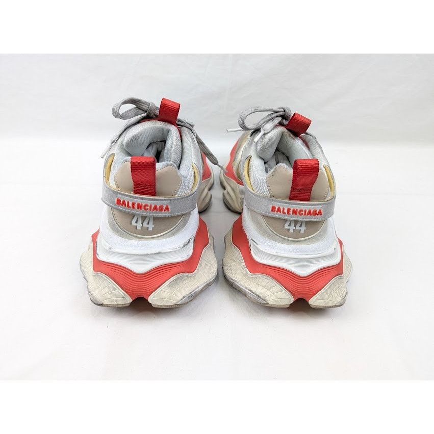 Balenciaga o1rshd1 Cargo Suede Low-Top Sneakers in Beige/Grey/Red Size US 11 / EU 44 - 19 Thumbnail