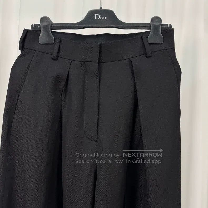 Acne Studios Acne Studios Black Wool Wide Leg Casual Long Pants Size 36" / US 14 / IT 50 - 3 Thumbnail