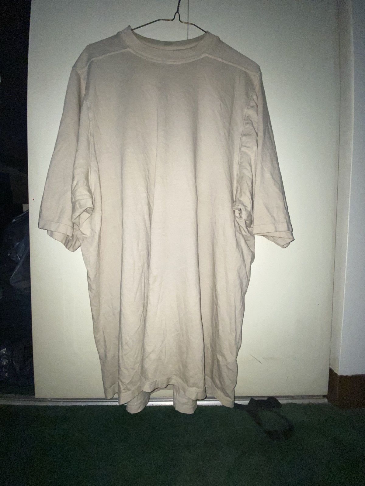 Rick Owens Rick Owens DRKSHDW Tan Cotton Shirt – Avant-Garde Minimalism Size US XS / EU 42 / 0 - 1 Thumbnail