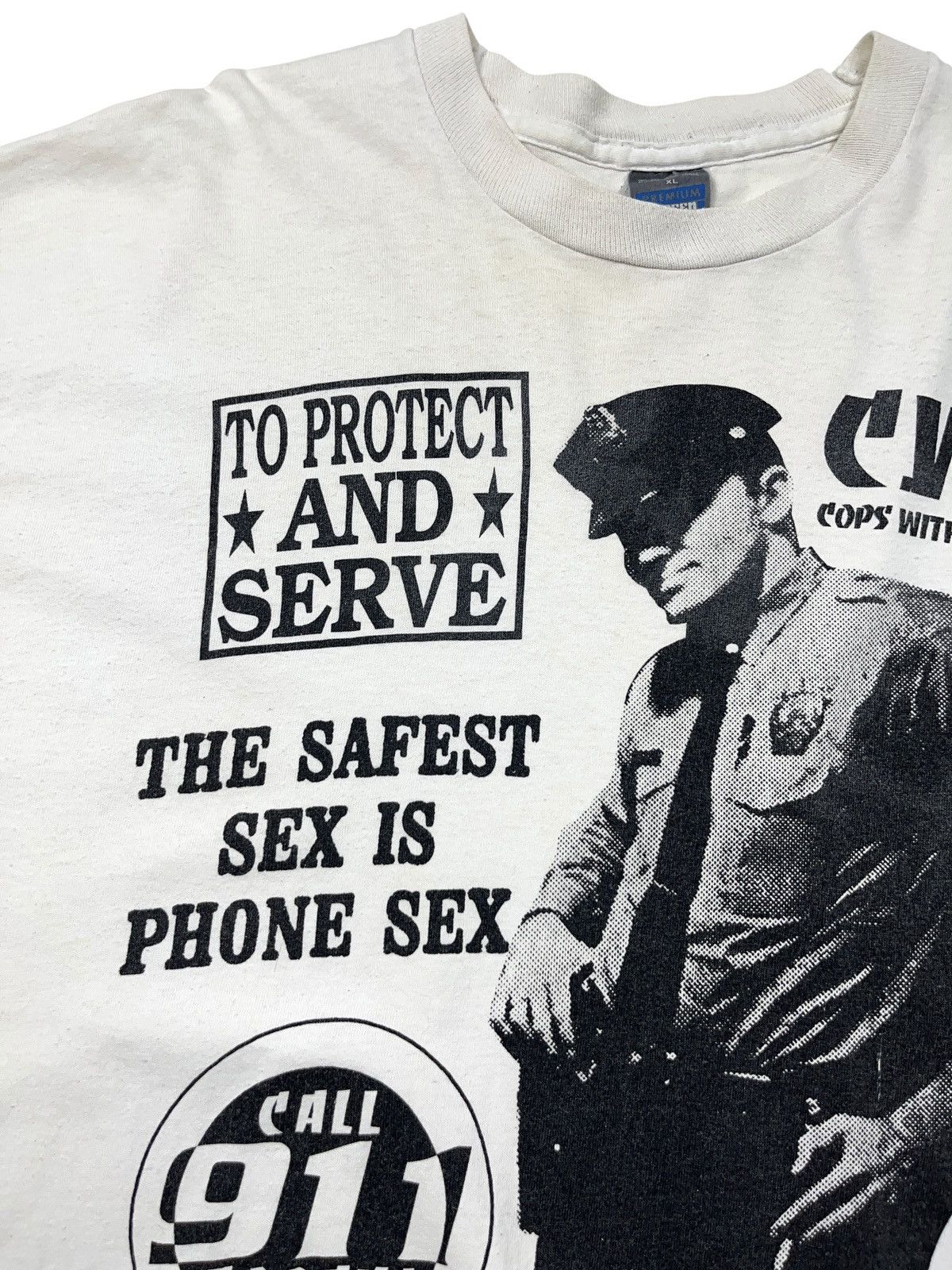 Vintage Vintage 1992 Terror Worldwide Don Rock Cops With Attitudes T Size US XL / EU 56 / 4 - 7 Thumbnail