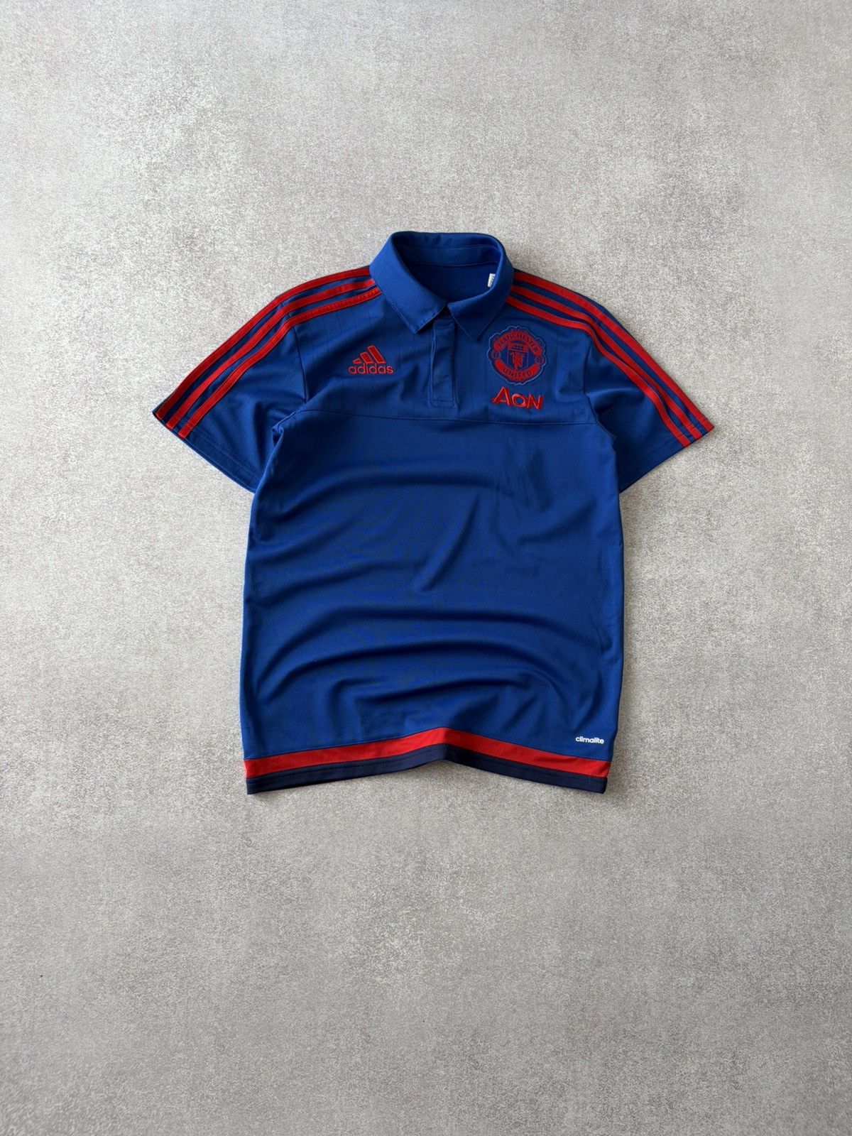 Adidas Adidas Manchester United Blue Red Football Soccer Jersey Size US S / EU 44-46 / 1 - 1 Thumbnail