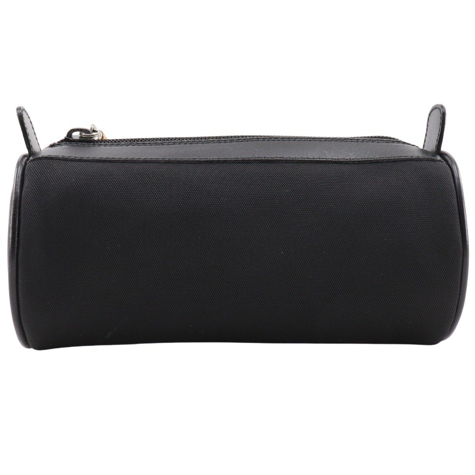 Gucci GUCCI Bamboo Pouch Nylon Canvas Black Unisex Size ONE SIZE - 1 Thumbnail