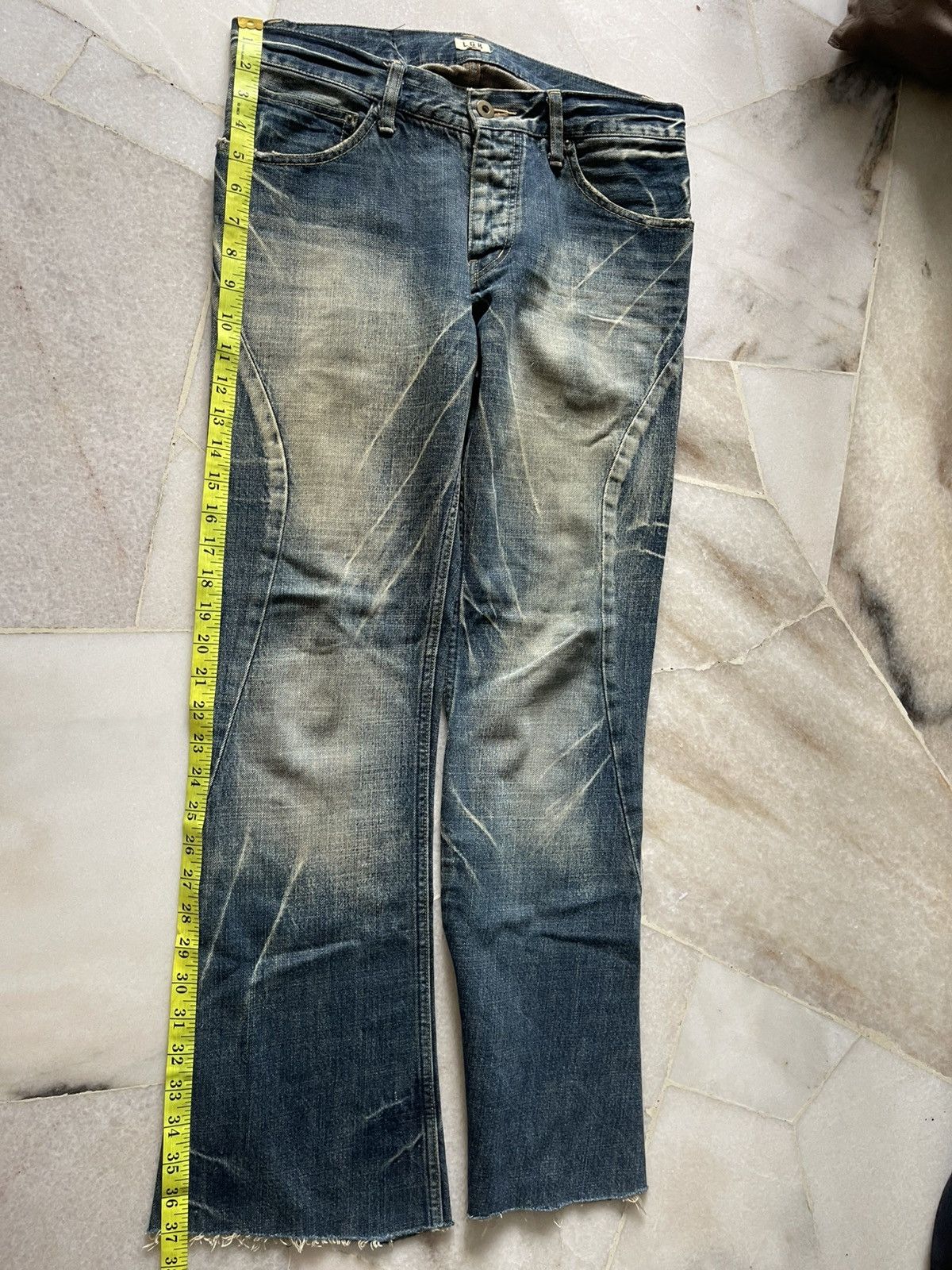 Le Grande Bleu (L.G.B.) L.g.b Wolf Denim Jeans Flare Size US 29 - 21 Thumbnail