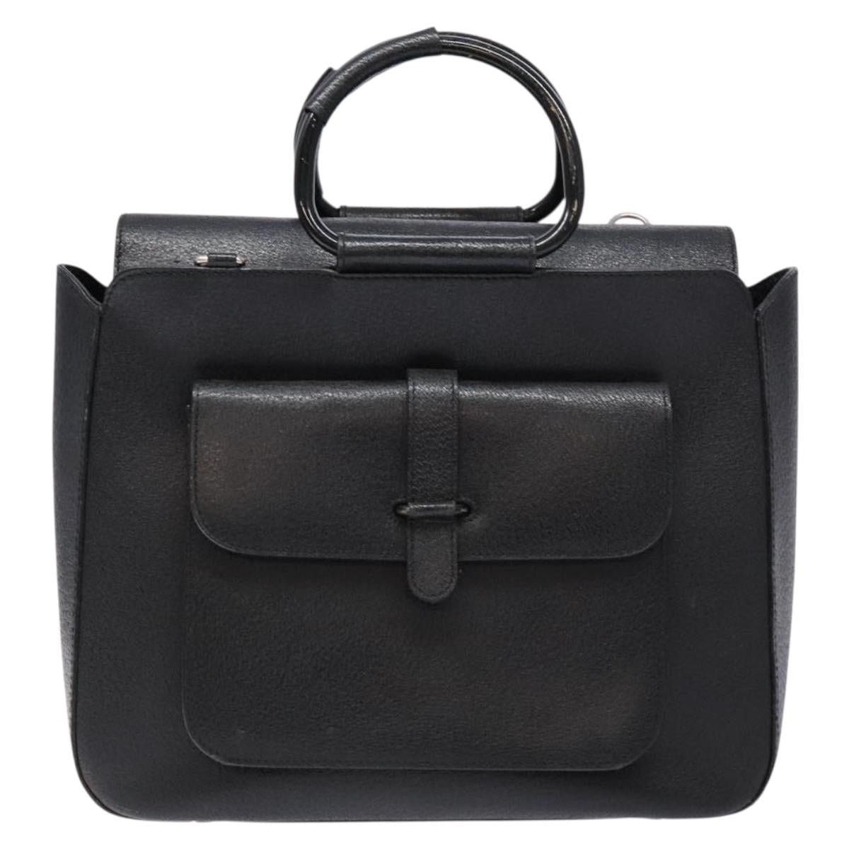 Gucci GUCCI Handbag Leather Black Silver 000 2058 0307 5 Size ONE SIZE - 2 Thumbnail