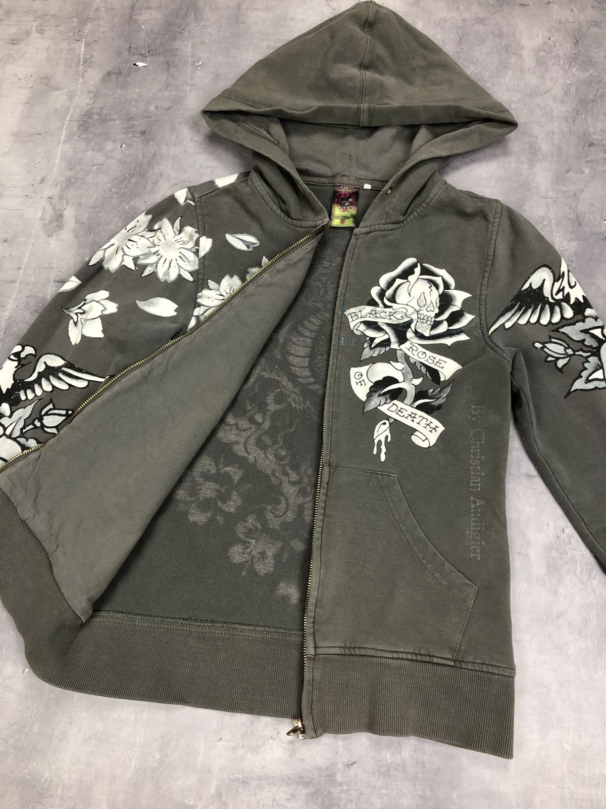 Ed Hardy Vintage Ed Hardy y2k dragon Zip hoodie Size s Women Size S / US 4 / IT 40 - 5 Thumbnail