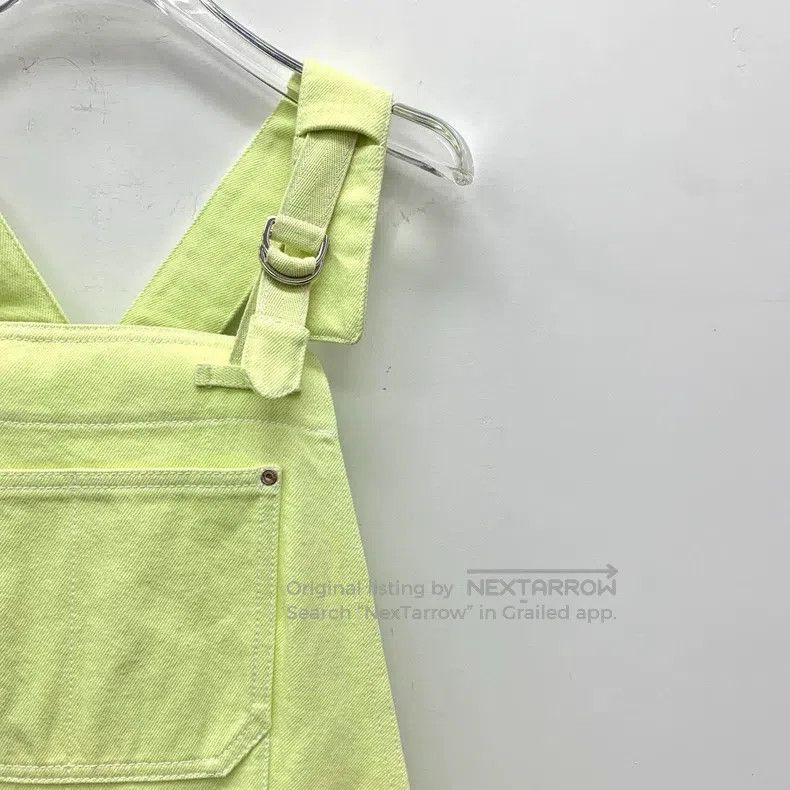 Hermes Hermes Fluorescent Yellow Cotton Work Pants Denim Overalls Size 25" / US 0 / IT 36 - 3 Thumbnail