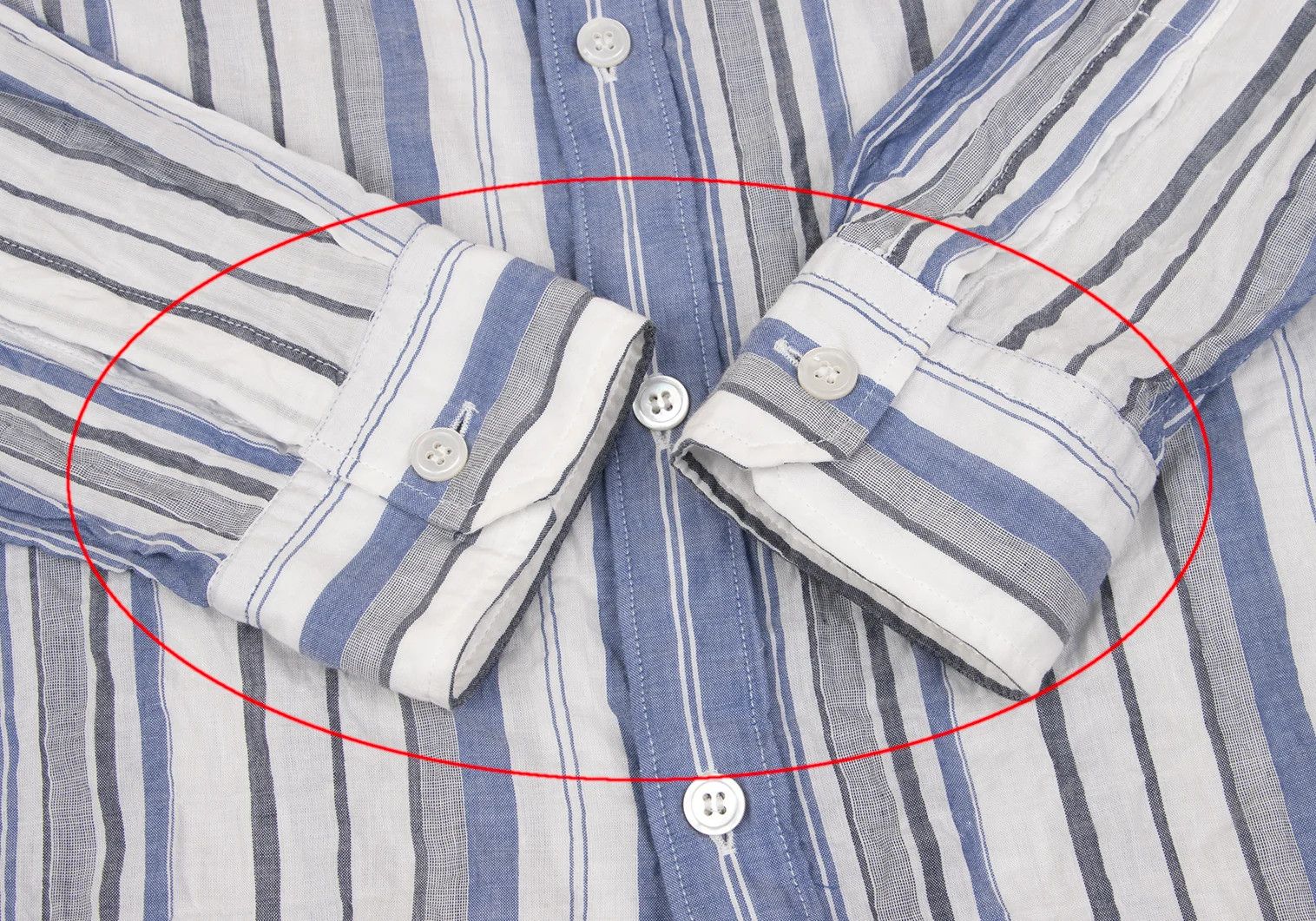 Yohji Yamamoto Yohji Yamamoto Striped Button-Down Shirt Size US M / EU 48-50 / 2 - 8 Thumbnail