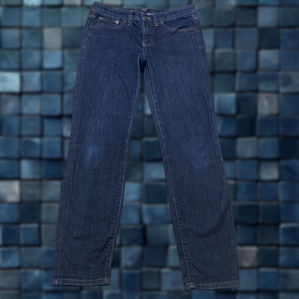 J.Crew J. Crew Jeans Womens sz 27 Blue Denim Dark Wash Mid Rise Skinny Size 27" / US 4 / IT 40 - 1 Thumbnail