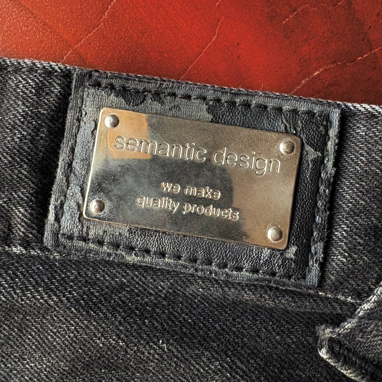 semanticdesign Semantic Design Acid Wash Bleach Flared Black Jeans Pants Size US 32 / EU 48 - 14 Thumbnail