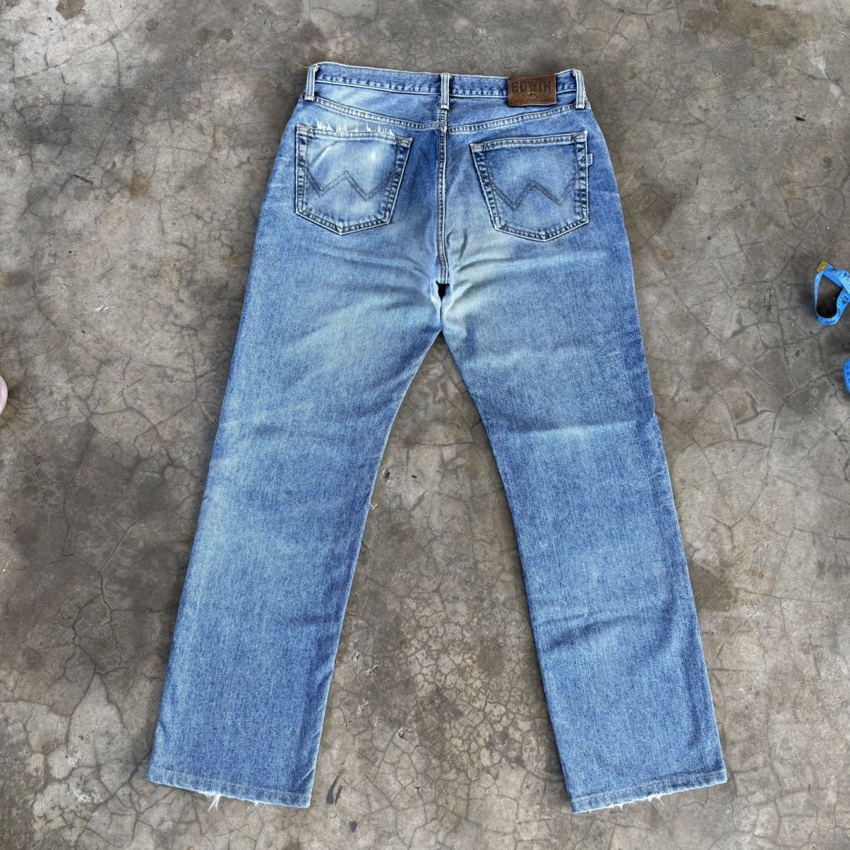Edwin Vintage Edwin 403 Faded Mud Washer Denim Jean Pants Size US 34 / EU 50 - 9 Thumbnail