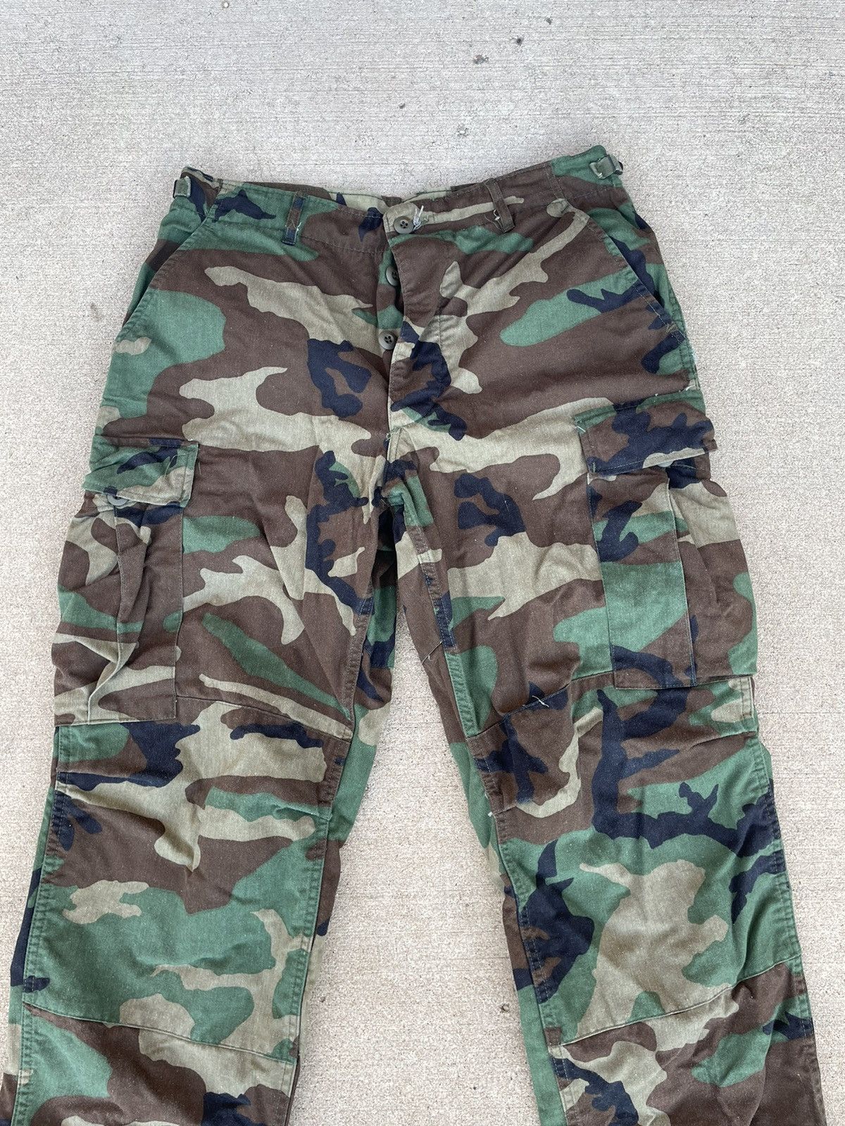 Vintage Vintage Military Cargo Camo Pants Size US 31 - 2 Thumbnail