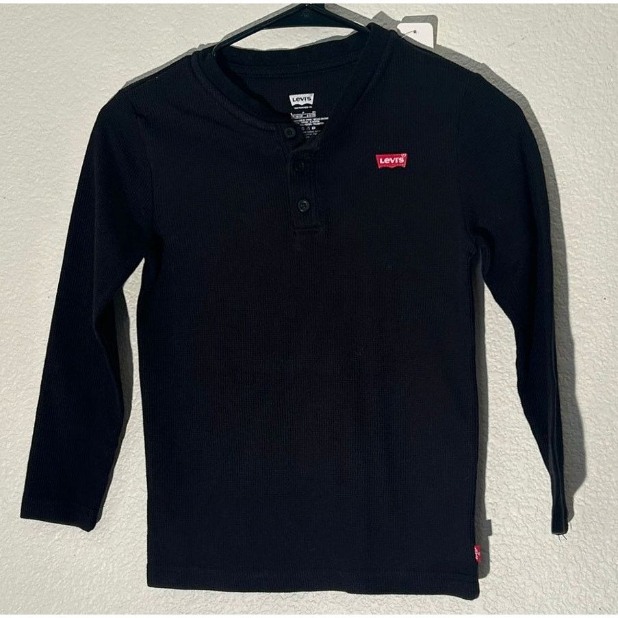 Levi's Levi's Black Long Sleeve Shirt - Boys Size Small Size US XXS / EU 40 - 1 Thumbnail