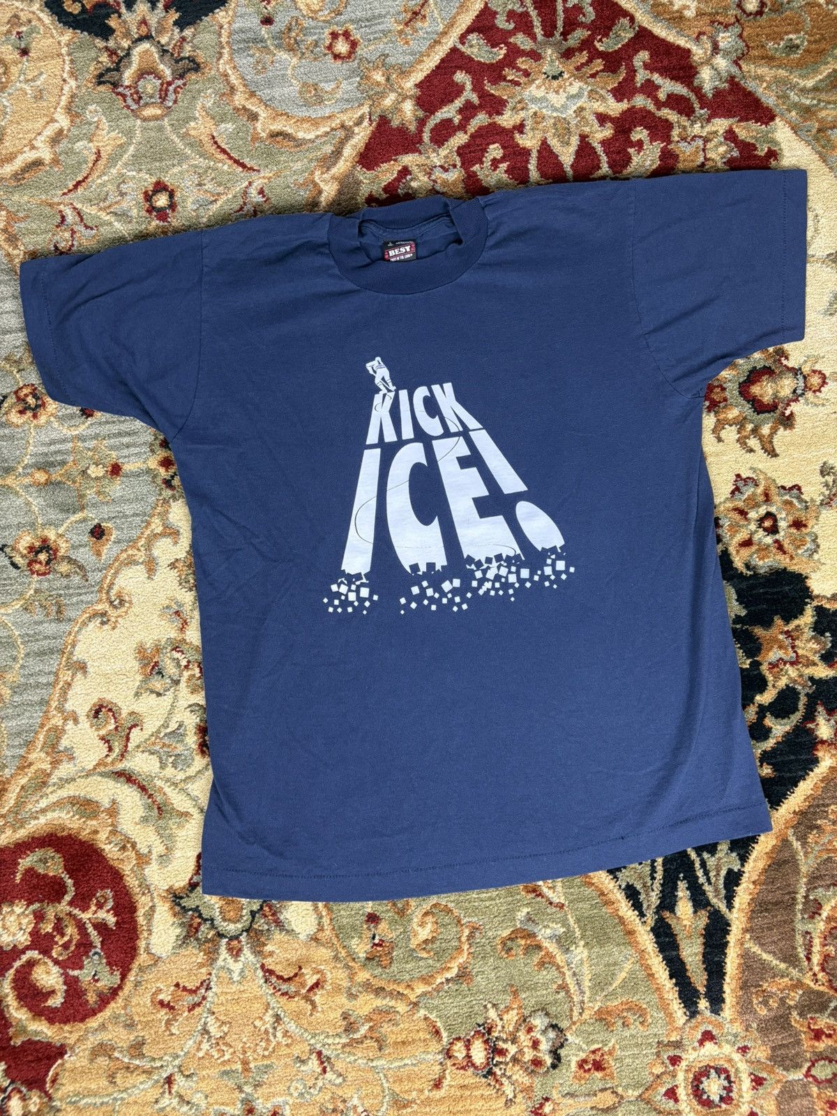 Fruit Of The Loom × Vintage Vintage early 90s kick ice T-shirt Size US L / EU 52-54 / 3 - 2 Thumbnail