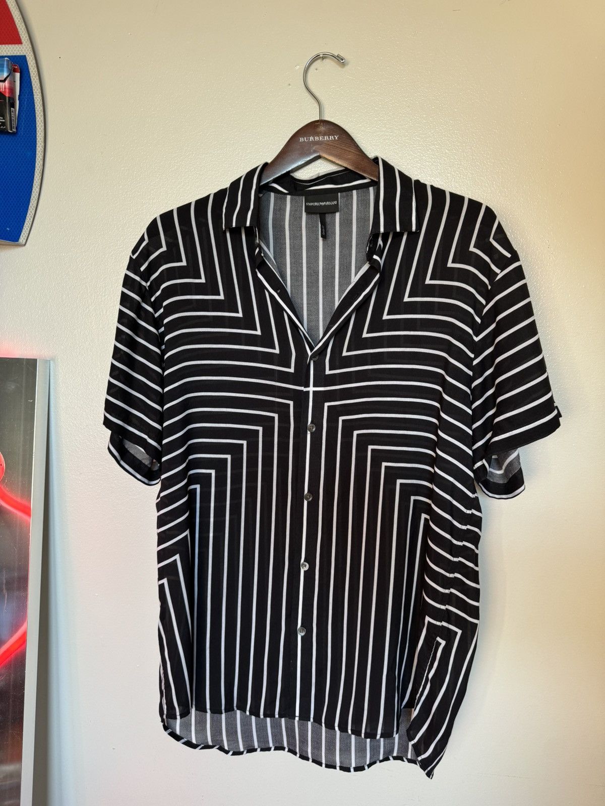 Emporio Armani Emporio Armani striped shirt Size US M / EU 48-50 / 2 - 1 Thumbnail