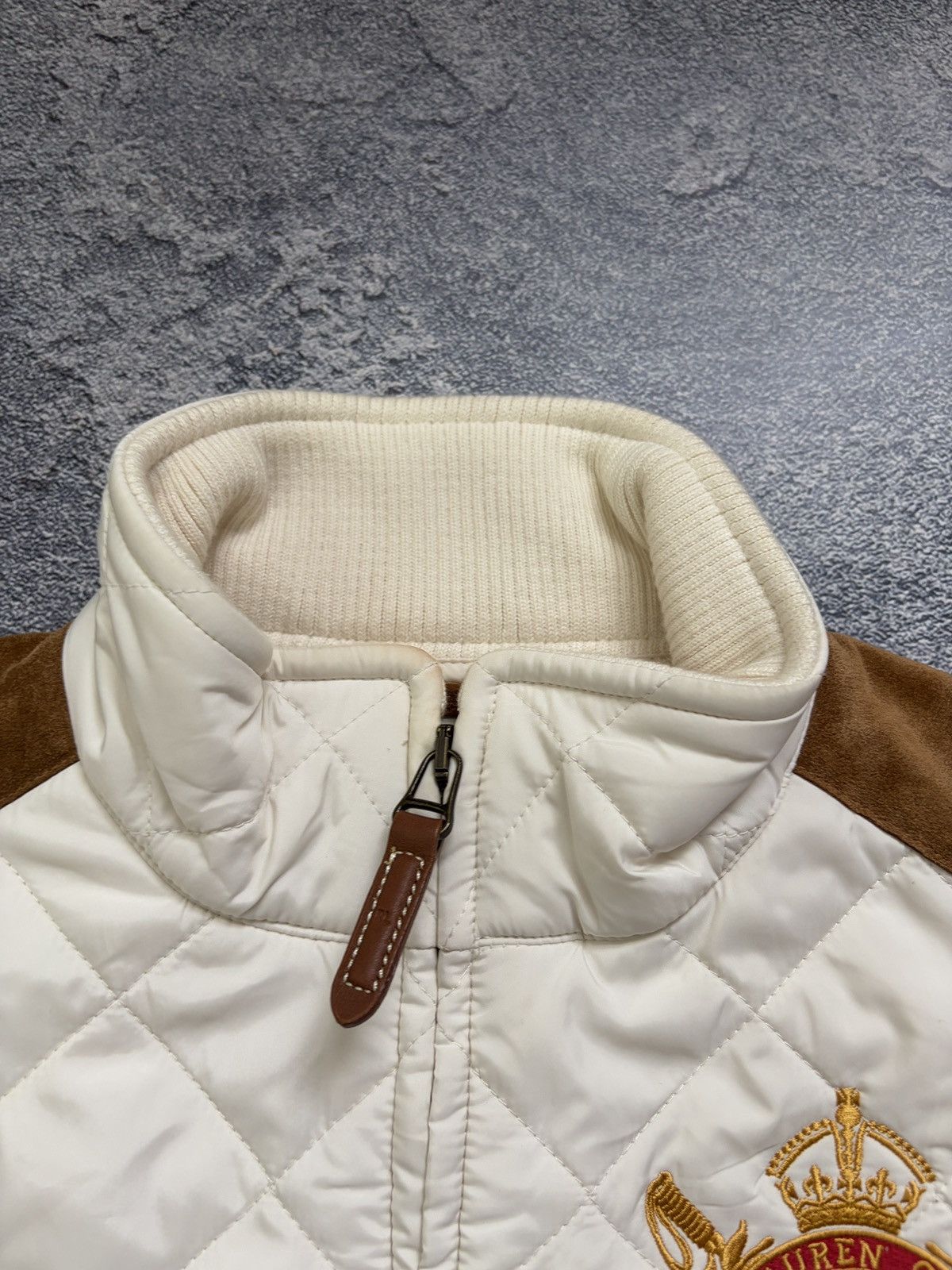 Ralph Lauren Ralph Lauren Challenge Quilted Rugby Vest Suede Patch M Size M / US 6-8 / IT 42-44 - 10 Thumbnail