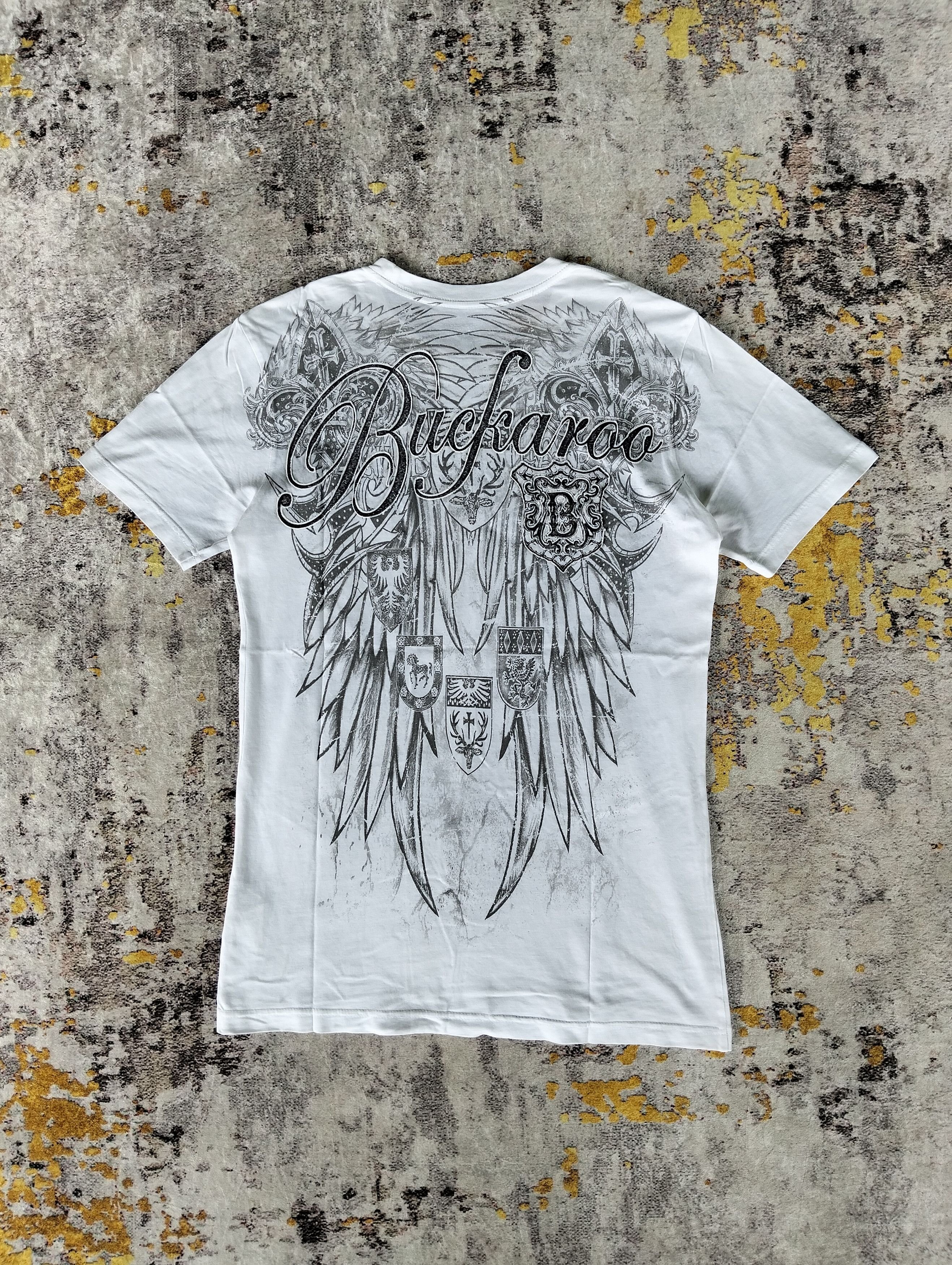 Le Grande Bleu (L.G.B.) Y2K Buckaroo Indian Embroidered Eagle Short Sleeve Tee Size US S / EU 44-46 / 1 - 3 Thumbnail
