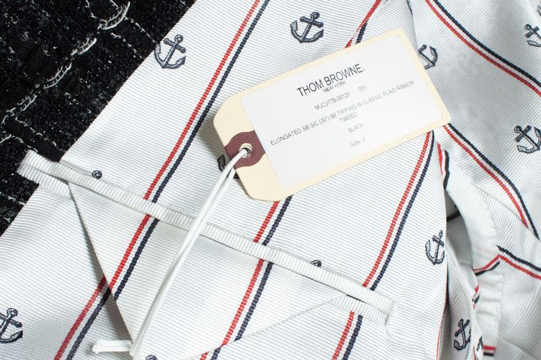 Thom Browne Thom Browne, Black tweed jacket Size 50R - 10 Thumbnail