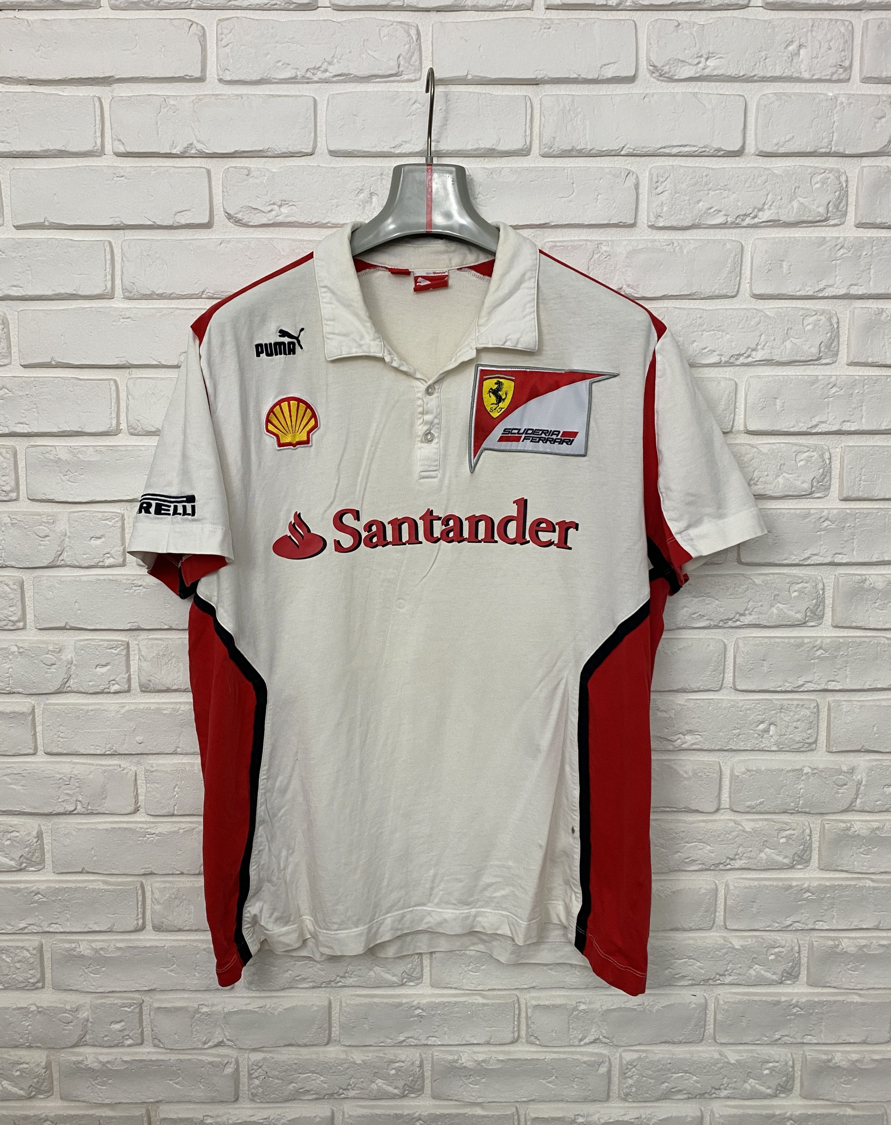 Ferrari × Puma Ferrari Puma Racing Polo Shirt White/Red Santander Size XXL Size US XXL / EU 58 / 5 - 1 Thumbnail
