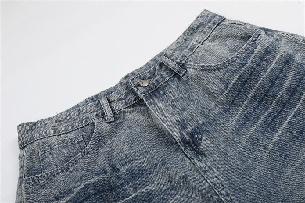 Vintage American Retro Washed Loose Straight-Leg Cargo Shorts Size US 32 / EU 48 - 3 Thumbnail