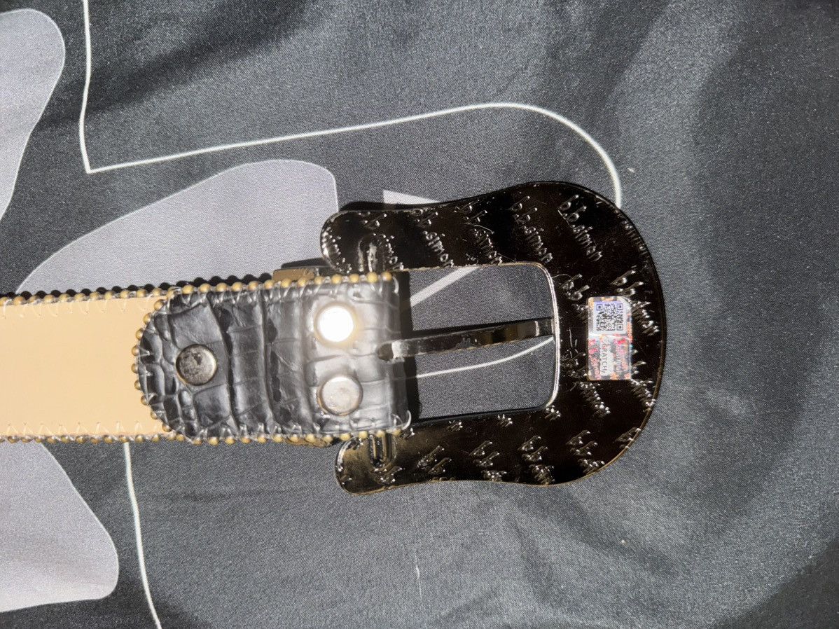 B.B. Simon B.B Simon Black Alligator Leather Belt Size 34 - 3 Thumbnail
