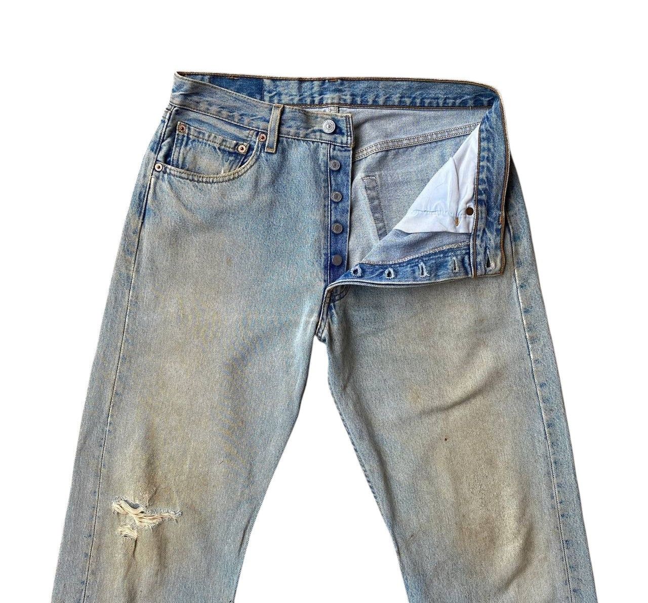 Levi's Vintage Clothing VINTAGE 00S LEVIS 501 DISTRESSED DENIM W32X29"(J09-03) Size US 32 / EU 48 - 8 Thumbnail