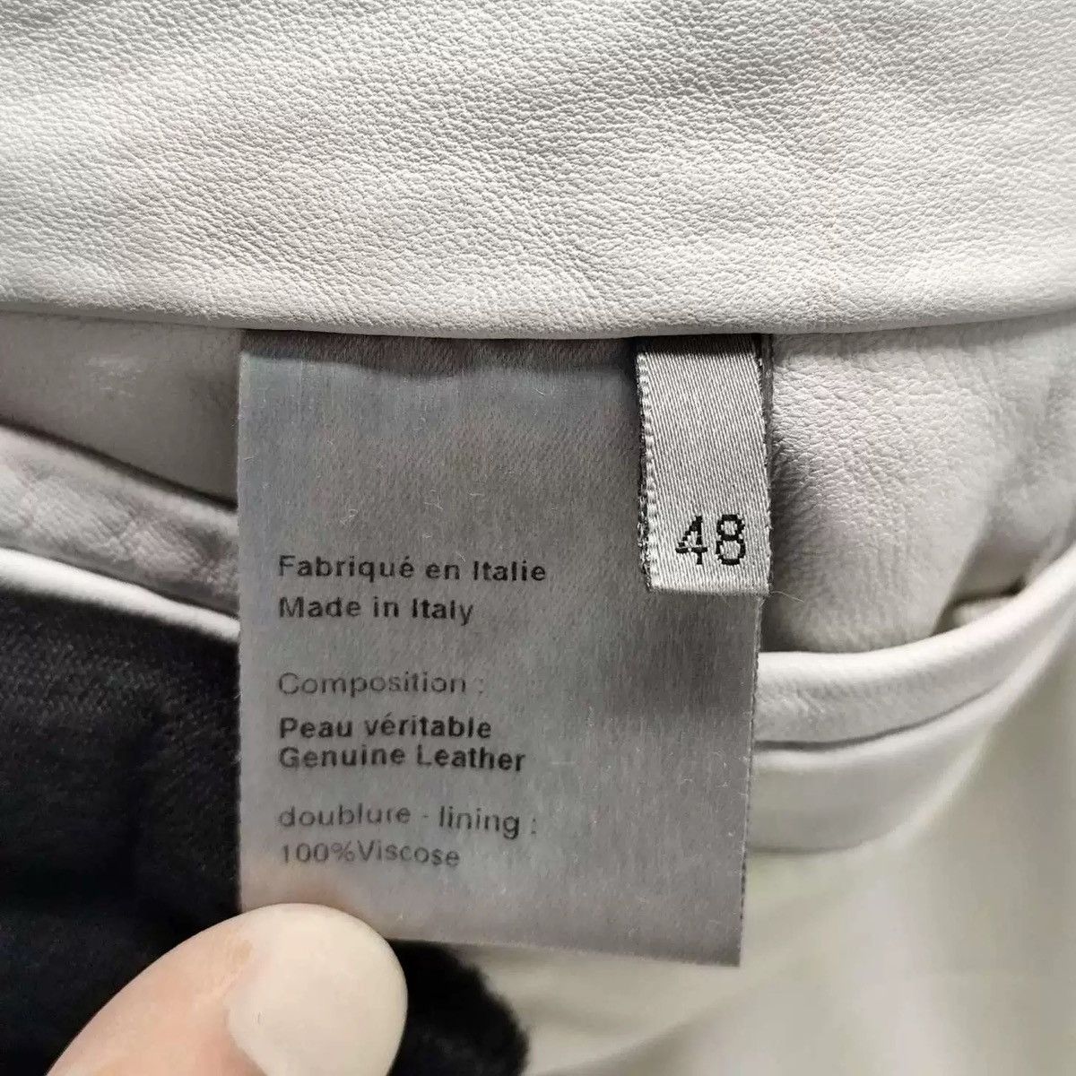 Dior Dior Homme 05ss White Lambskin Three Wolf Leather Jacket Size US M / EU 48-50 / 2 - 17 Thumbnail
