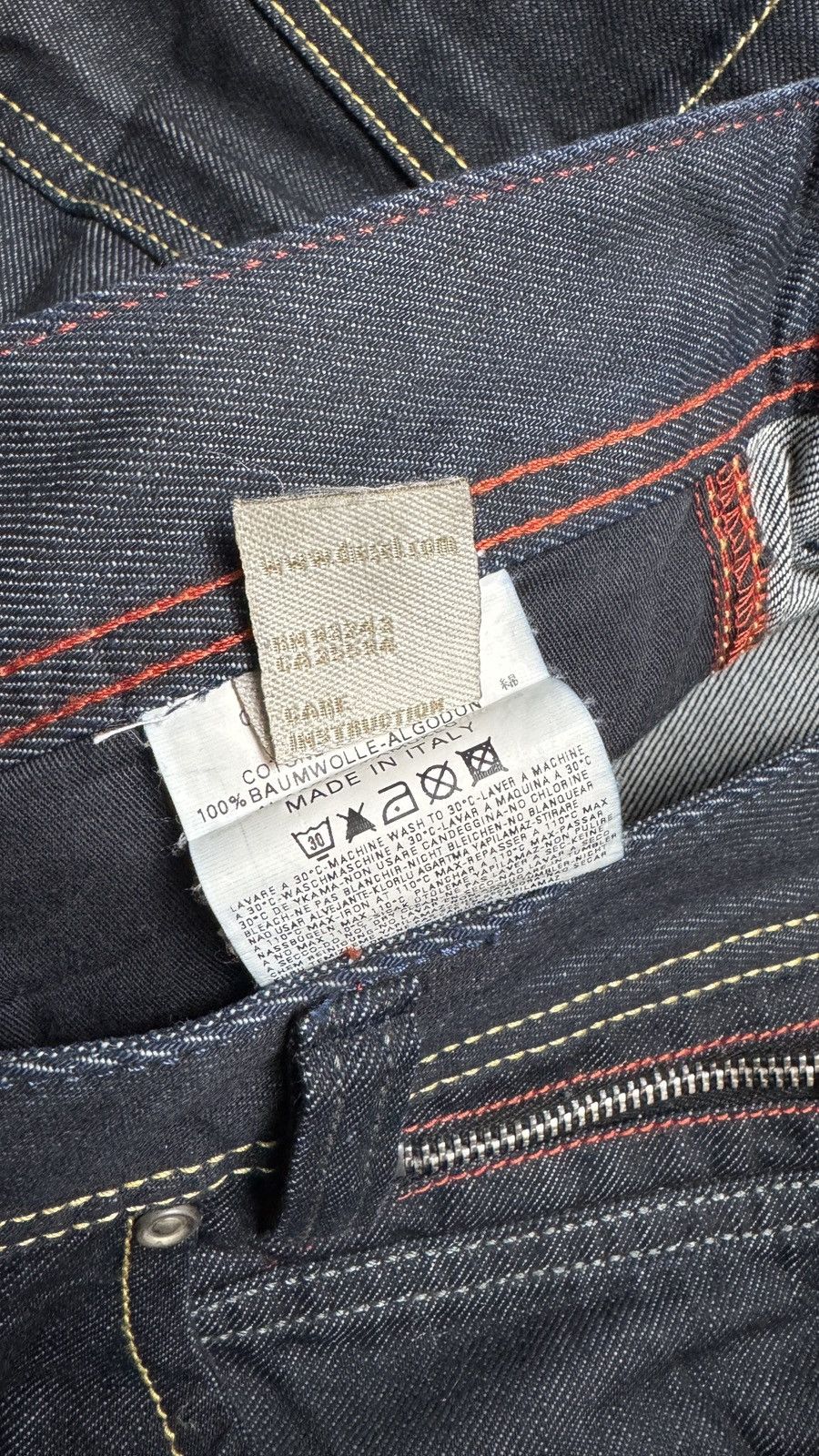 Japanese Brand Diesel Crazy Wash Jeans y2k armani ysl Dior hedi sliminess Size US 29 - 7 Thumbnail