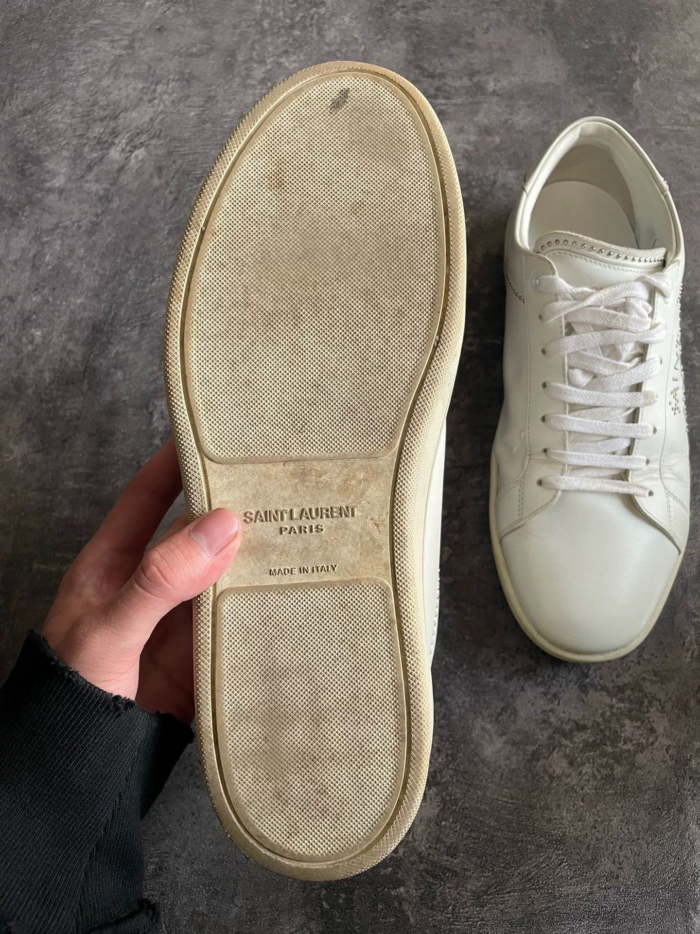 Other saint laurent white low-top sneakers with studs. Size US 10 / EU 43 - 7 Thumbnail