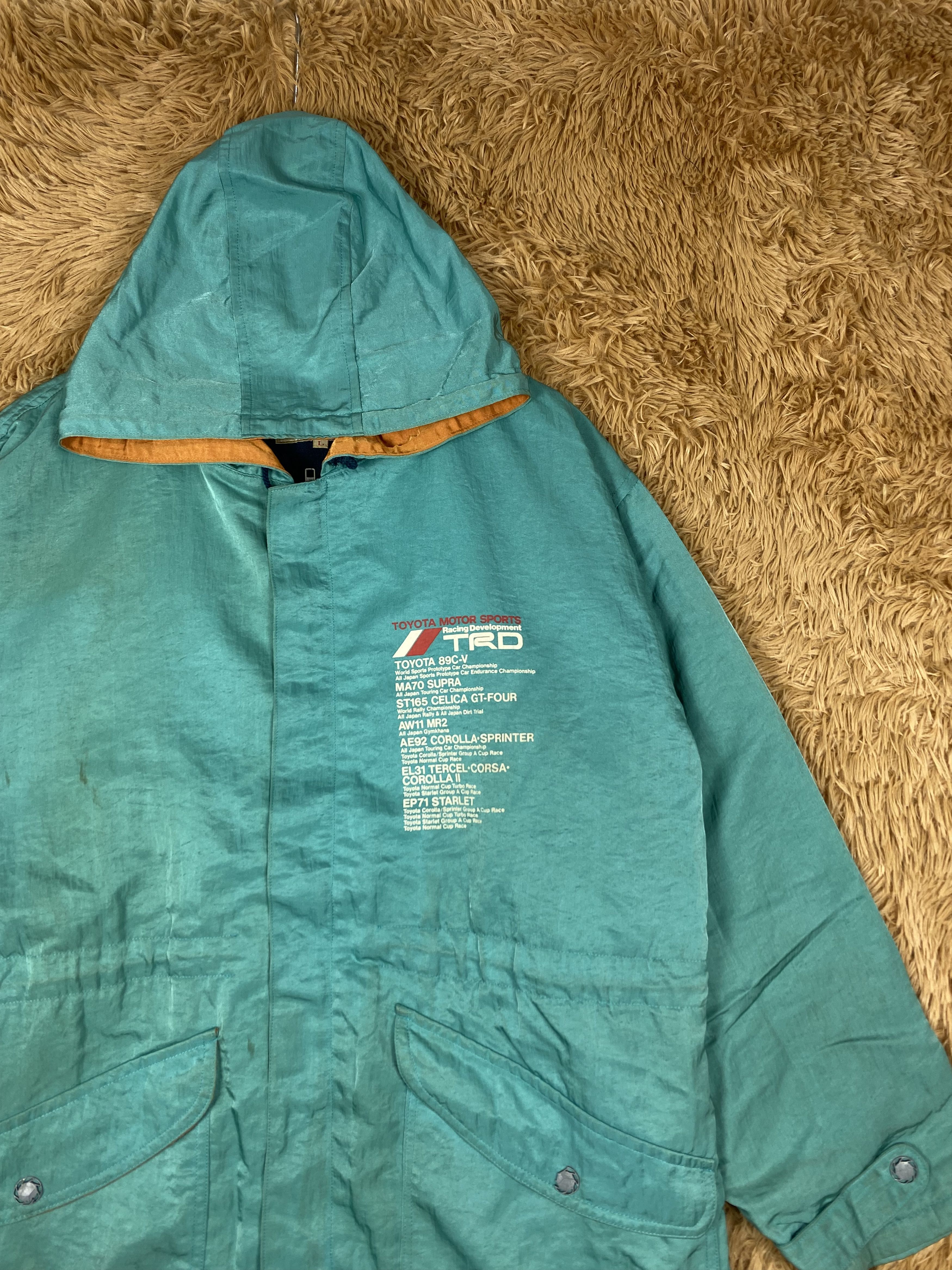 Japanese Brand Vintage Toyota Racing Development TRD Long Jacket DJ0948 Size US L / EU 52-54 / 3 - 3 Thumbnail