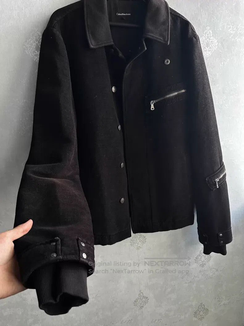 Calvin Klein Calvin Klein Velvet Zipper Jacket i Size US L / EU 52-54 / 3 - 4 Thumbnail