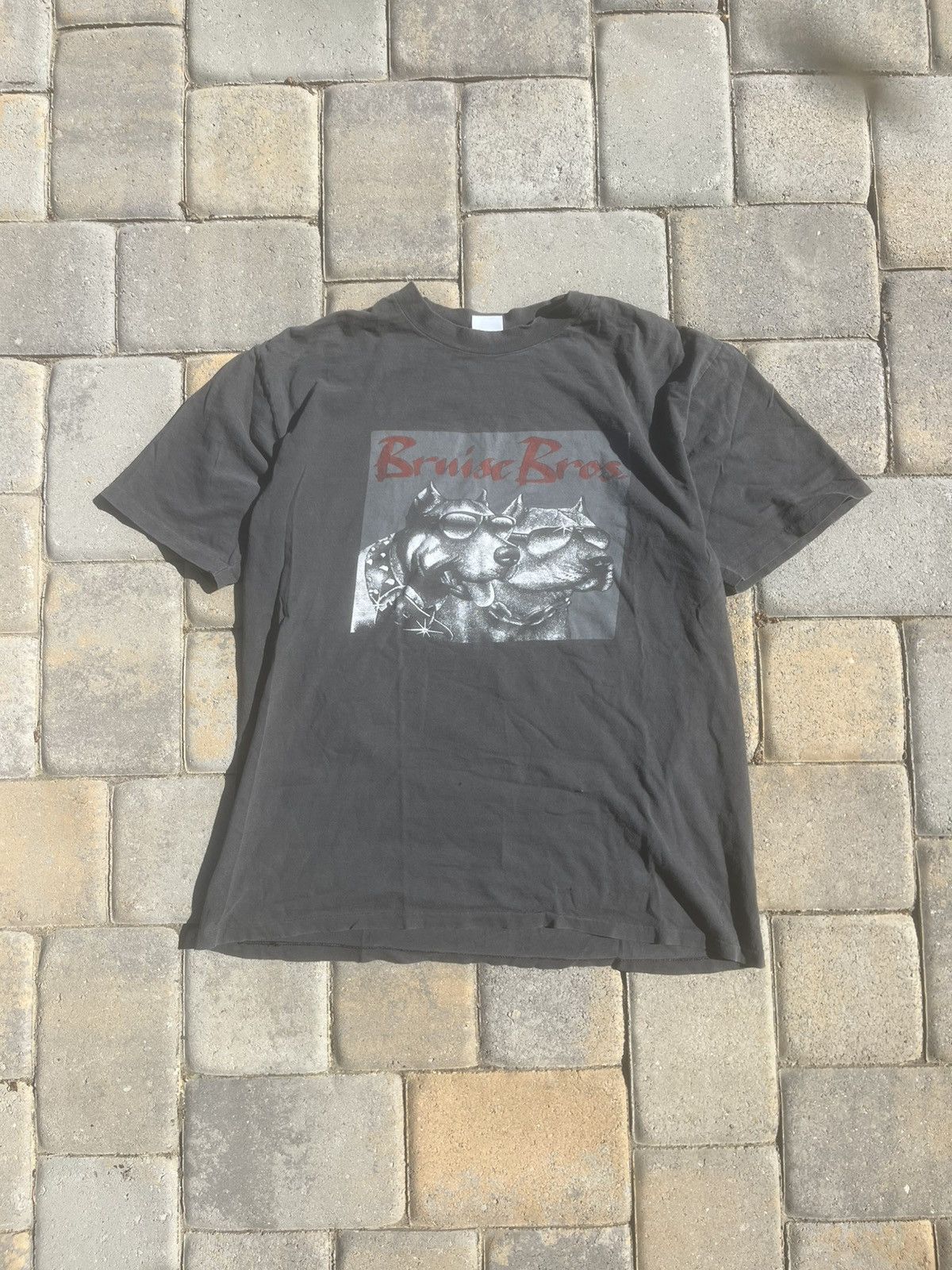 Vintage Vintage 90s Bruise Bros Dog Tee Size US M / EU 48-50 / 2 - 1 Thumbnail