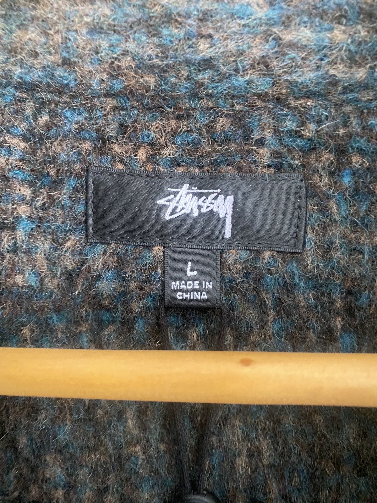 Stussy Stussy Speckled Wool CPO Shirt Size US L / EU 52-54 / 3 - 5 Thumbnail