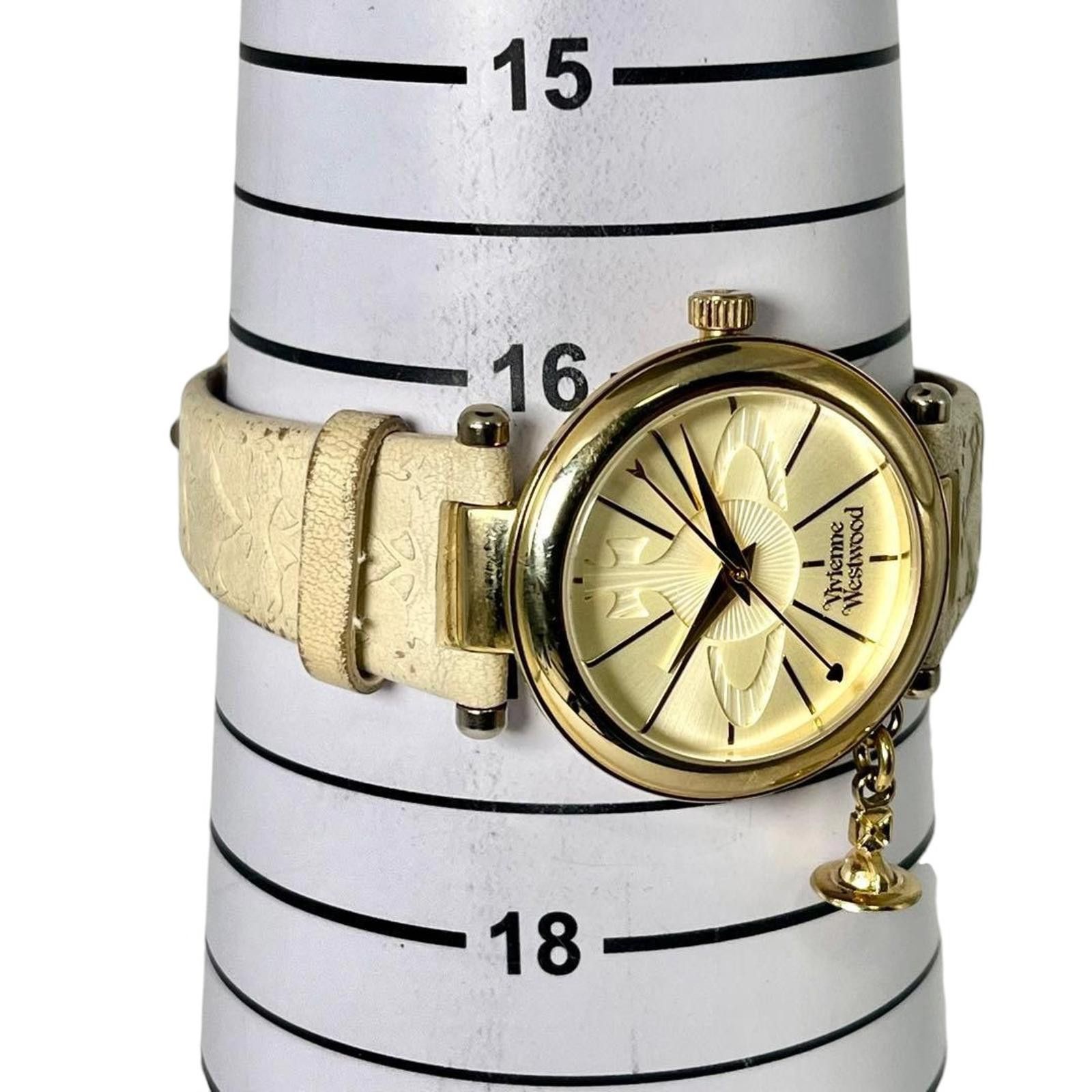 Vivienne Westwood Vivienne Westwood - Women's Gold Tone Watch with Charm Size ONE SIZE - 8 Thumbnail