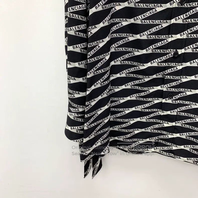 Balenciaga Balenciaga size 34 Black Logo Letter Bullet Screen Print M Size S / US 4 / IT 40 - 4 Thumbnail