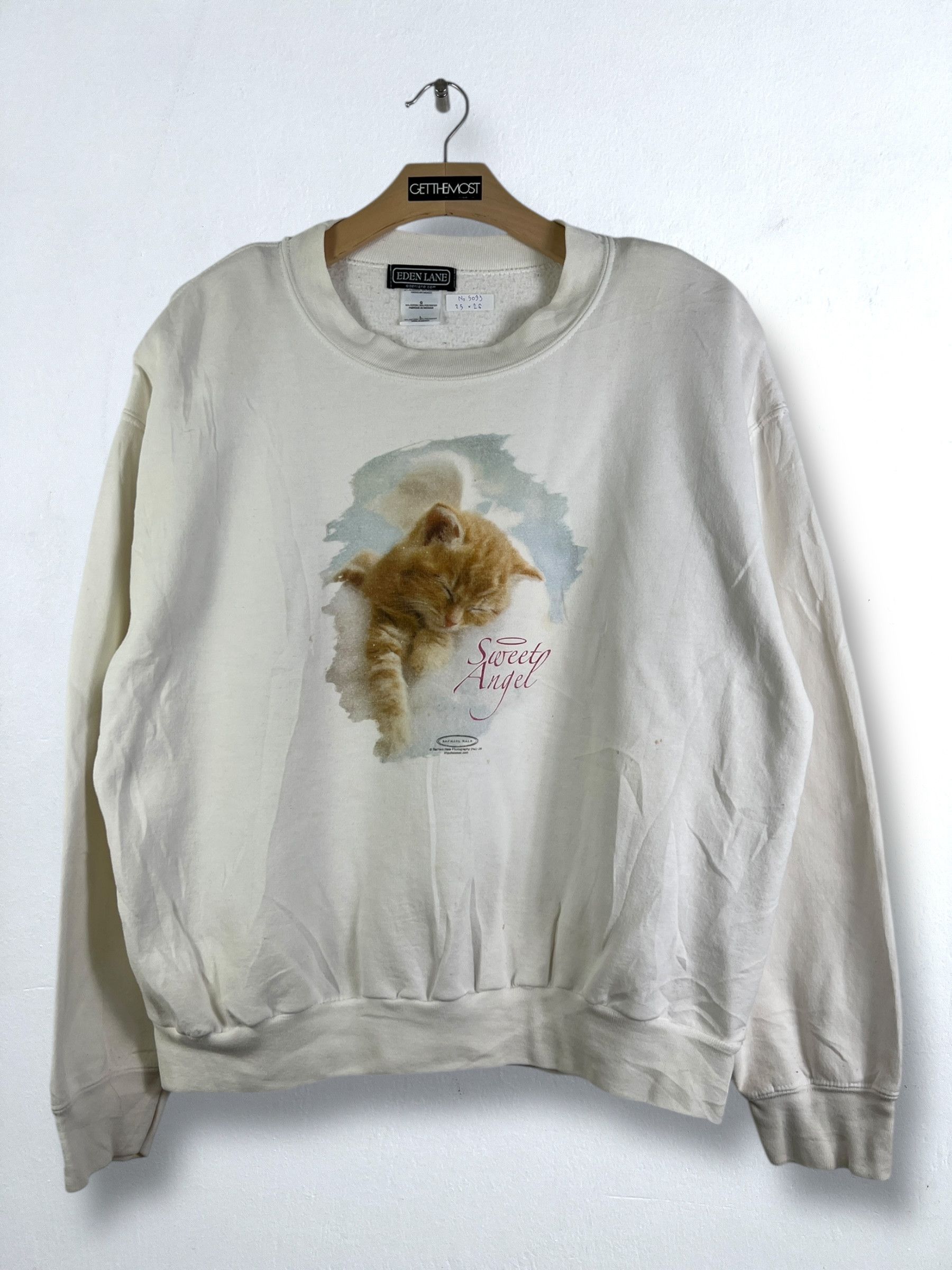 Vintage No.5093 Vintage Eden Lane Cat Graphic Sweatshirt (L) Size US L / EU 52-54 / 3 - 1 Thumbnail