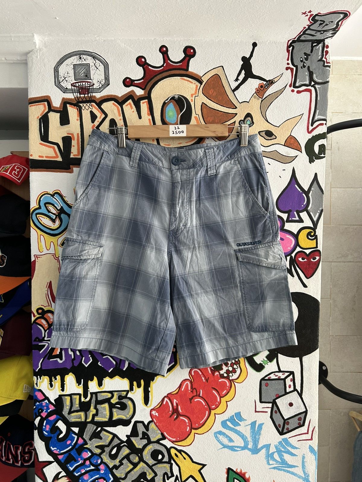 Quiksilver Quicksilver Striped Cargo Shorts Size US 32 / EU 48 - 1 Thumbnail