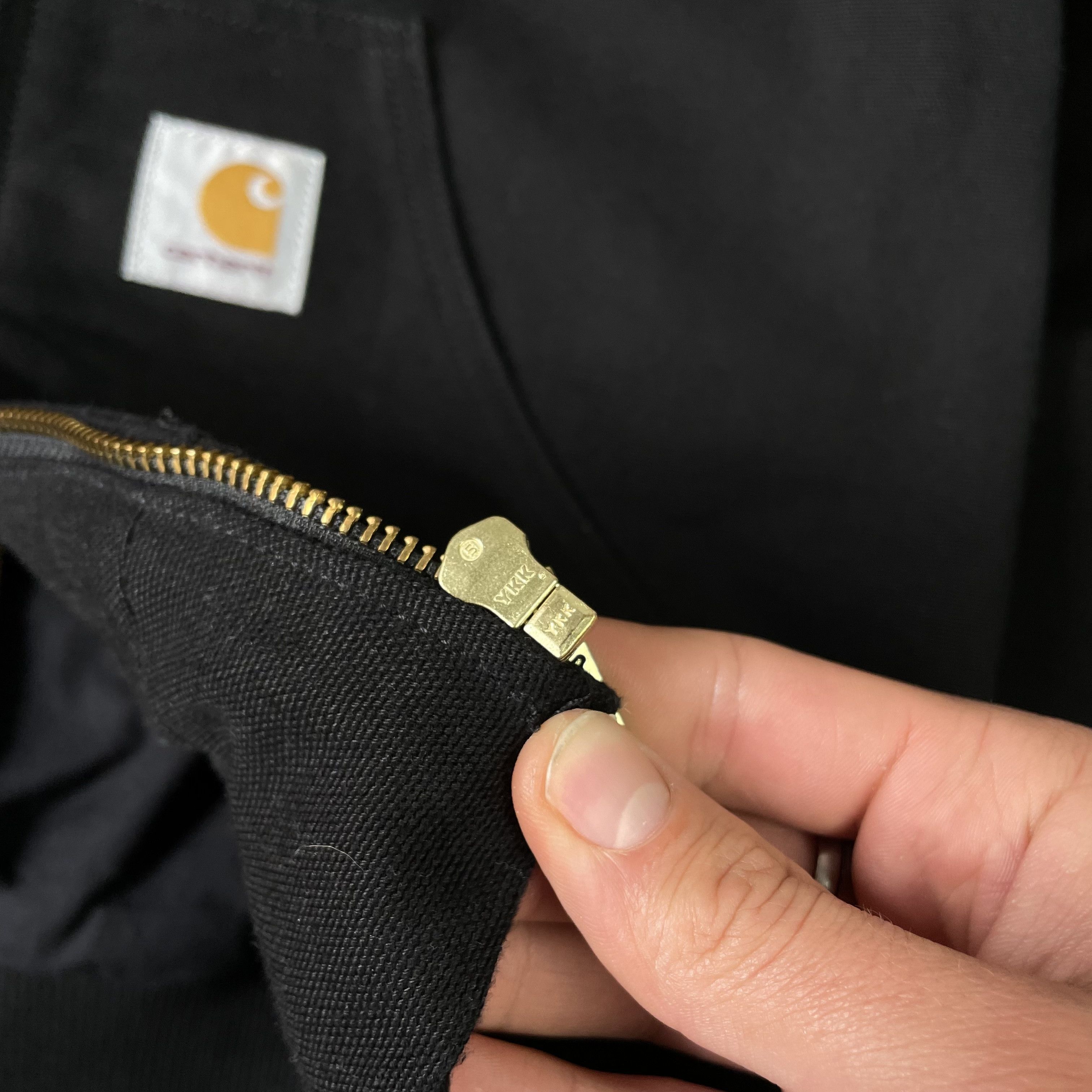 Carhartt Carhartt Active Jacket Black Denim Hooded Jacket Vintage S Size US S / EU 44-46 / 1 - 11 Thumbnail