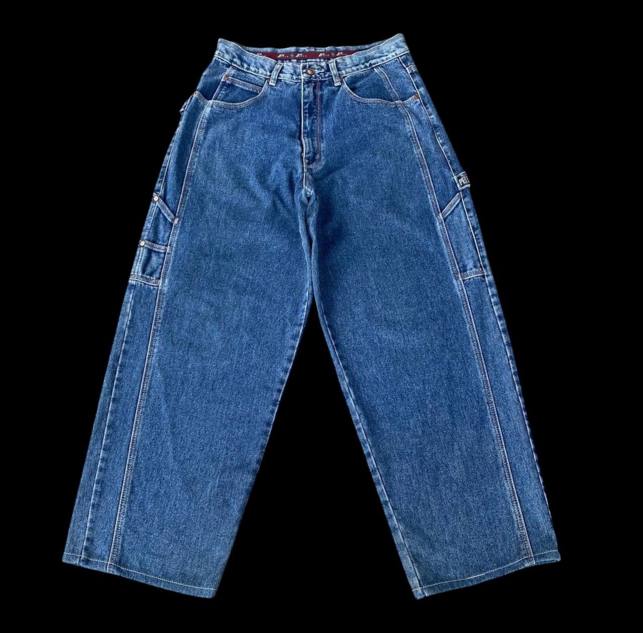 JNCO × Pelle Pelle × Vintage RARE VTG 90S PELLE PELLE M.BUCHANAN BAGGY WIDELEG JNCO STYLE Size US 30 / EU 46 - 5 Thumbnail