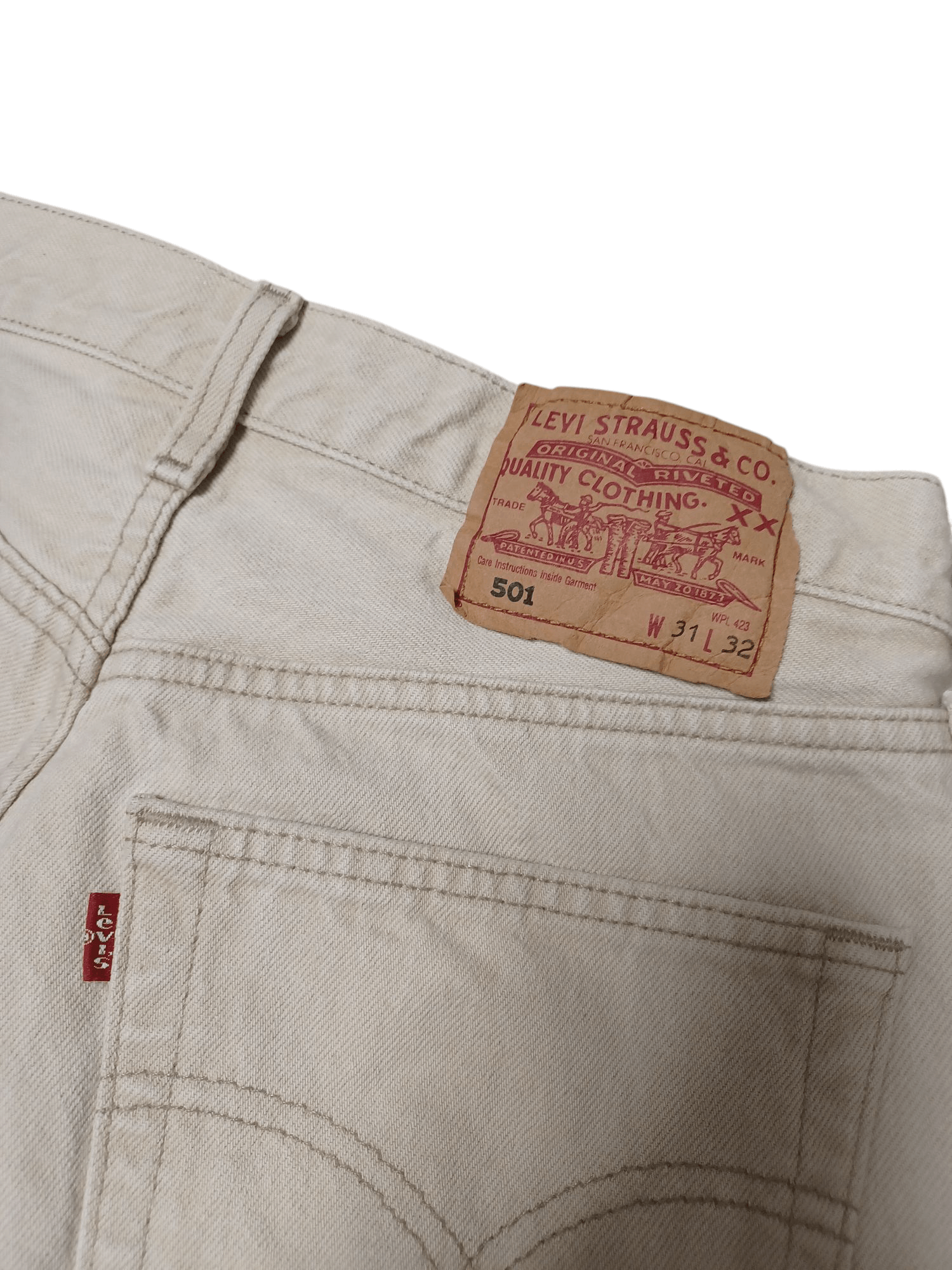 Levi's Vintage Clothing LEVIS 501 VINTAGE 90S MADE IN POLAND HEAVY COTTON W31 L32 Size US 31 - 4 Thumbnail