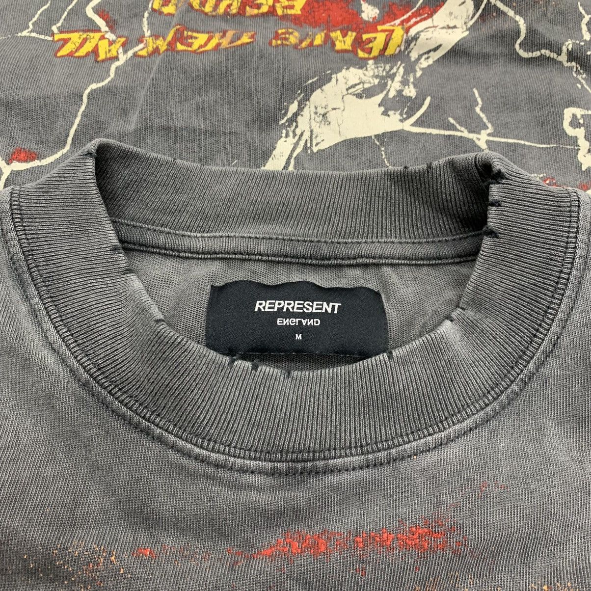 Represent Clo. Represent Medium Tee Spirit Angel Vintage Grey T-Shirt Size US M / EU 48-50 / 2 - 5 Thumbnail