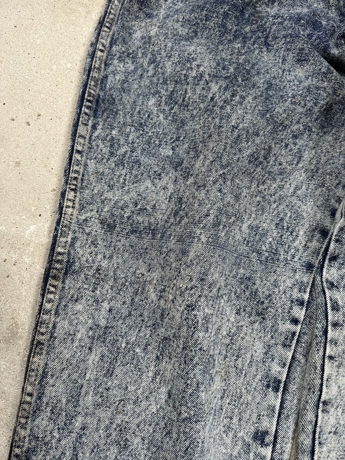 JNCO × Vintage Vintage 90s Acid Washed Blue Denim Pants Embroidery Sneakers Size US 34 / EU 50 - 6 Thumbnail