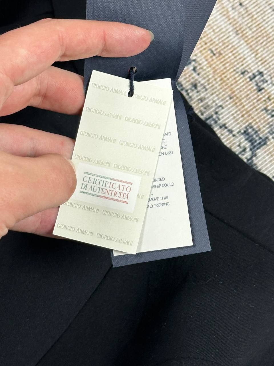 Giorgio Armani × Vintage NEW Wide Armani Jeans Navy Mini Skirt Size 32" / US 10 / IT 46 - 6 Thumbnail